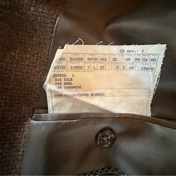 Ermenegildo Zegna Cashmere Silk Blend Sport Coat - 42L